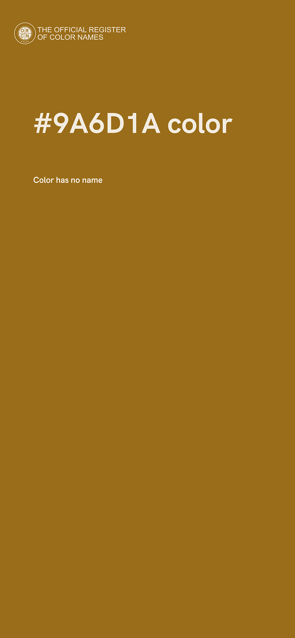 #9A6D1A color image