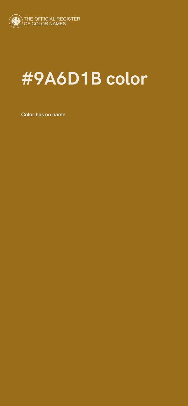 #9A6D1B color image