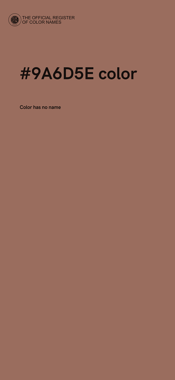 #9A6D5E color image