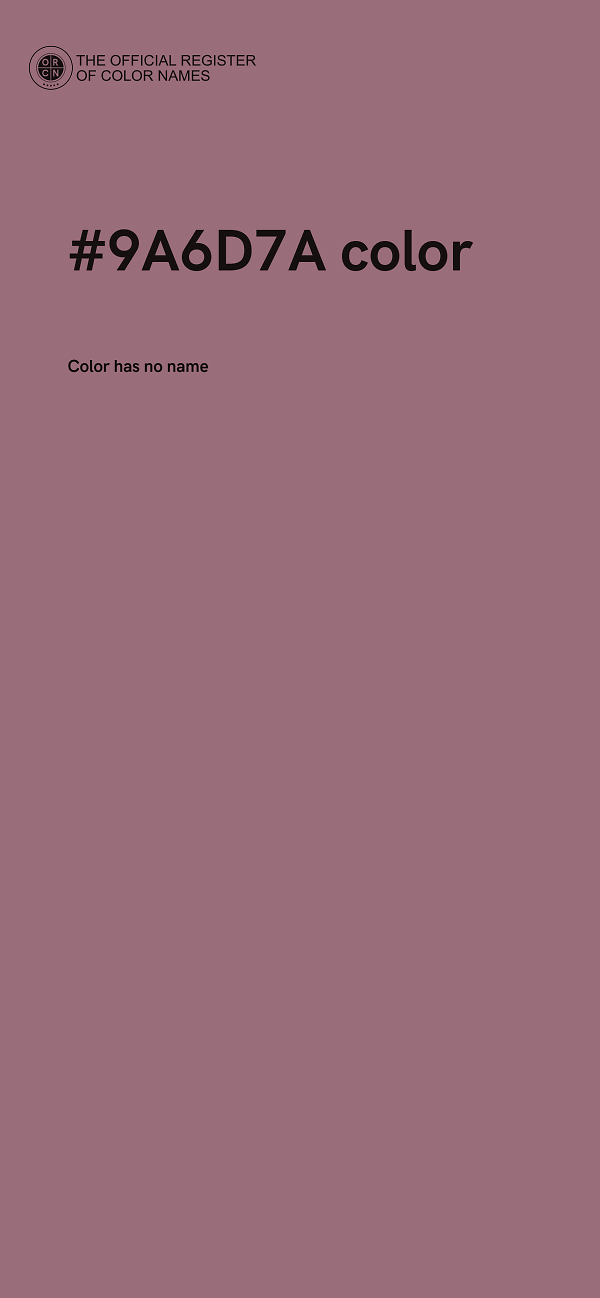 #9A6D7A color image