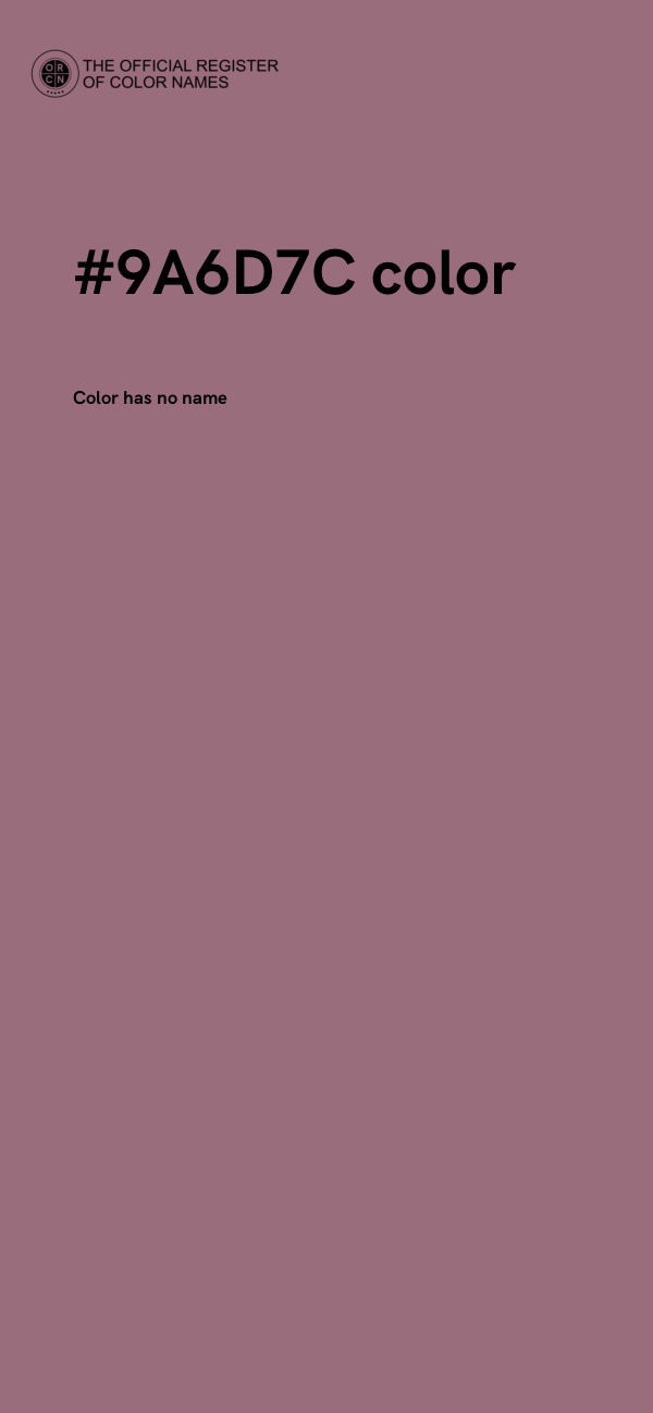#9A6D7C color image