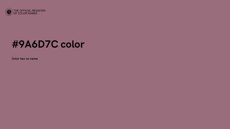 #9A6D7C color image