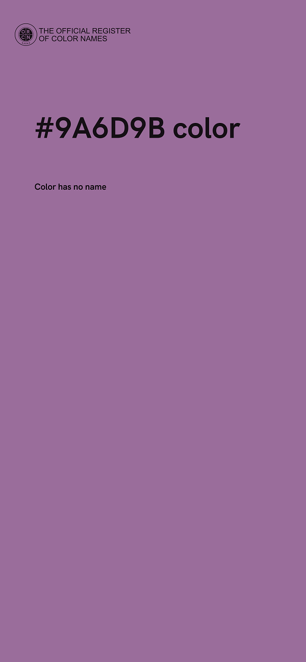 #9A6D9B color image