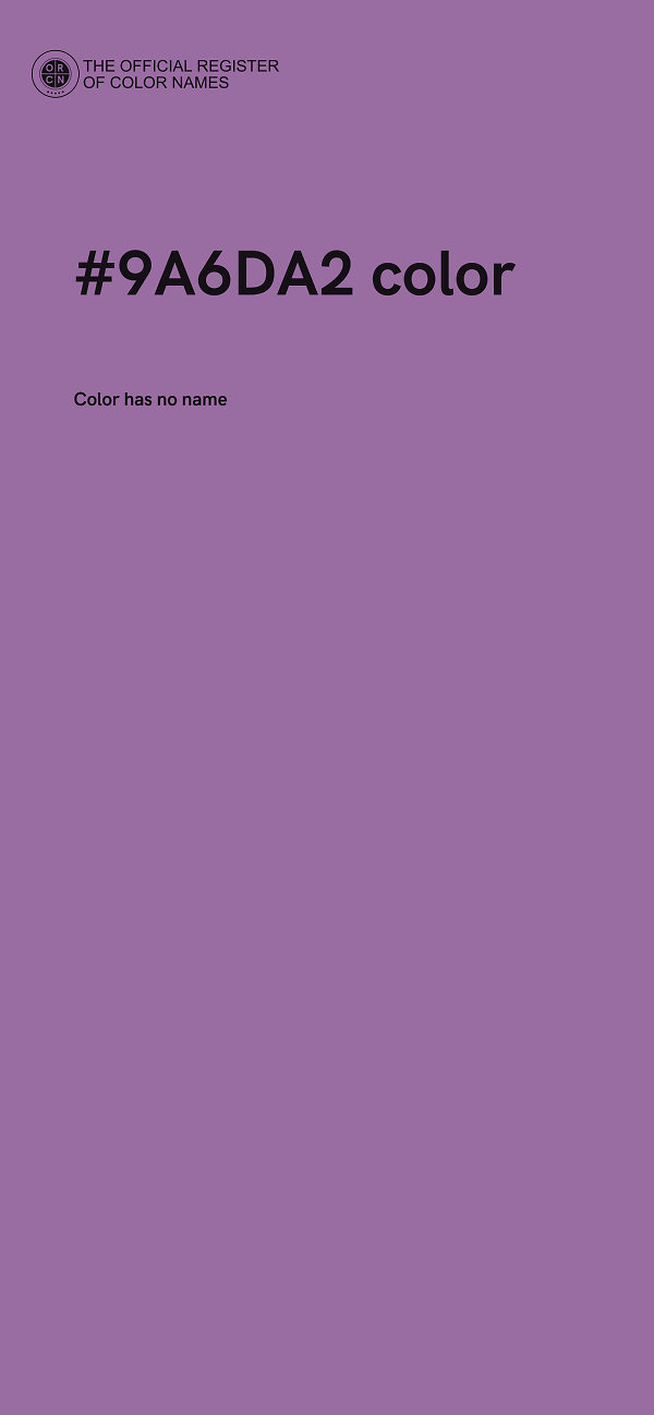 #9A6DA2 color image