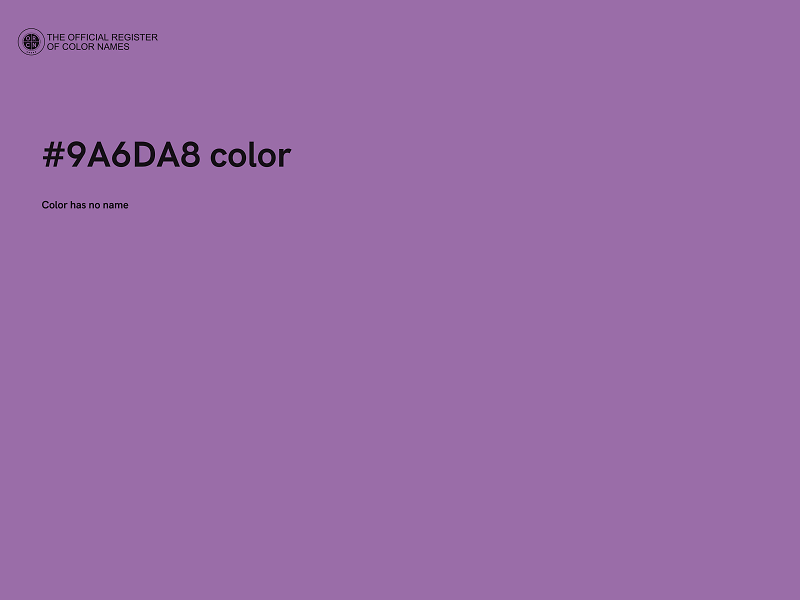 #9A6DA8 color image