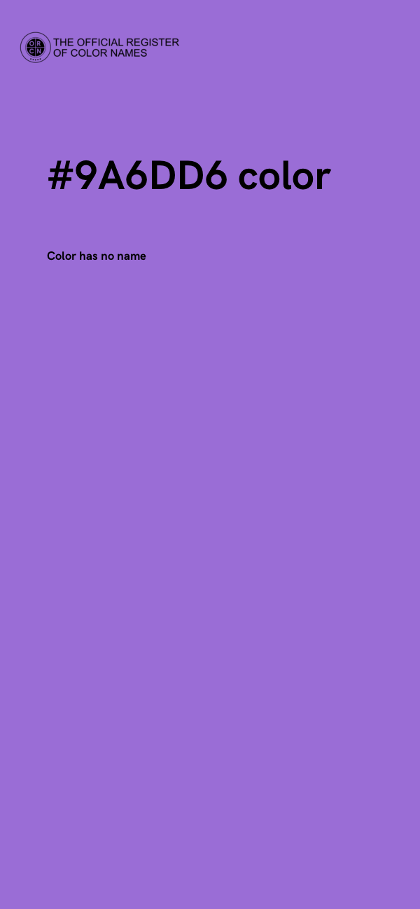 #9A6DD6 color image