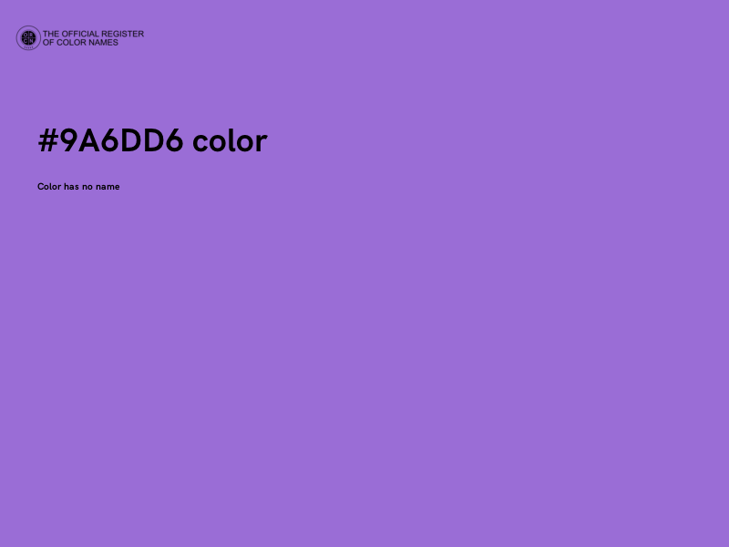 #9A6DD6 color image
