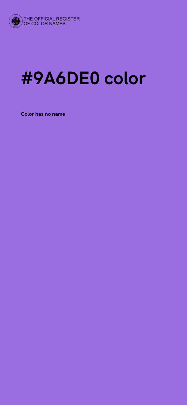 #9A6DE0 color image