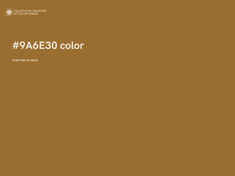 #9A6E30 color image