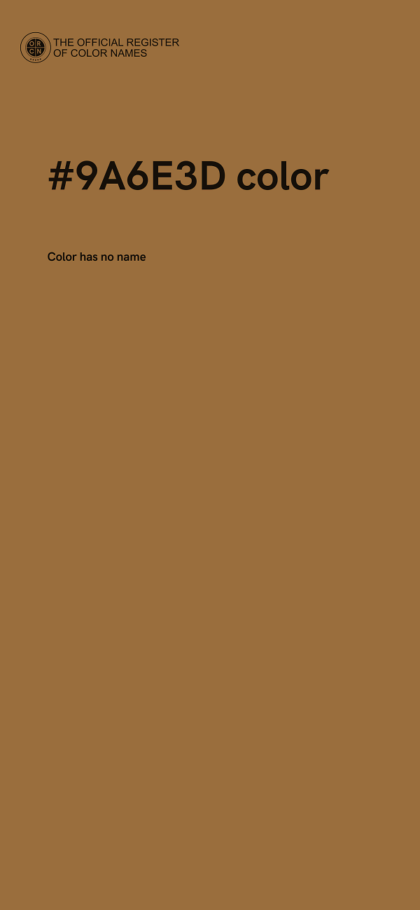 #9A6E3D color image