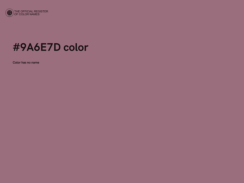 #9A6E7D color image