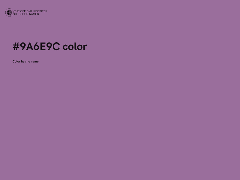 #9A6E9C color image