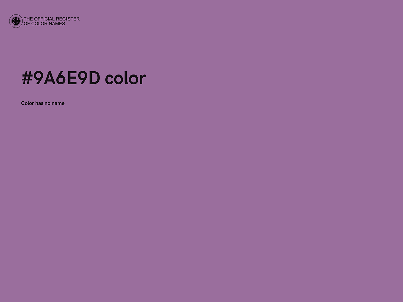 #9A6E9D color image