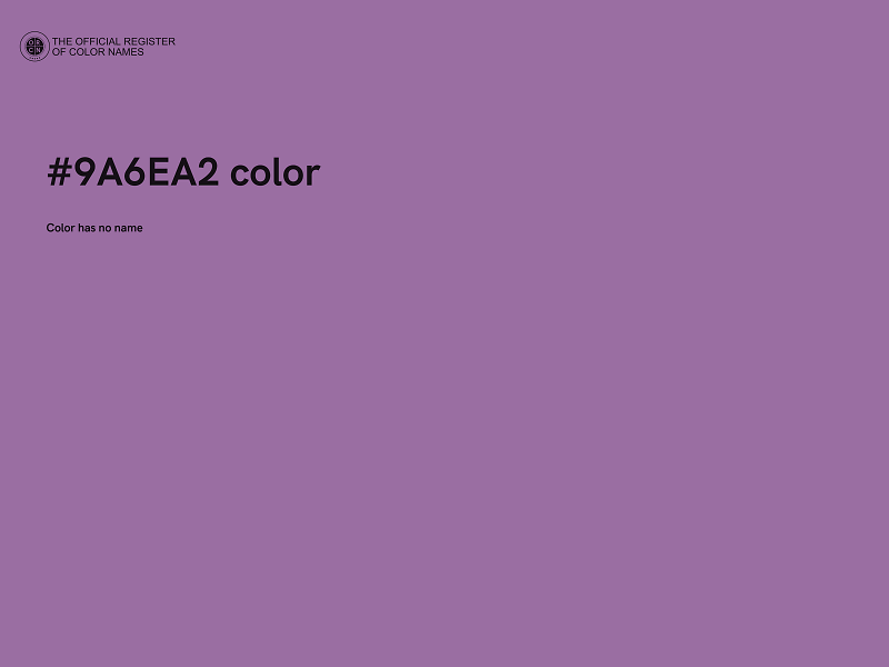 #9A6EA2 color image