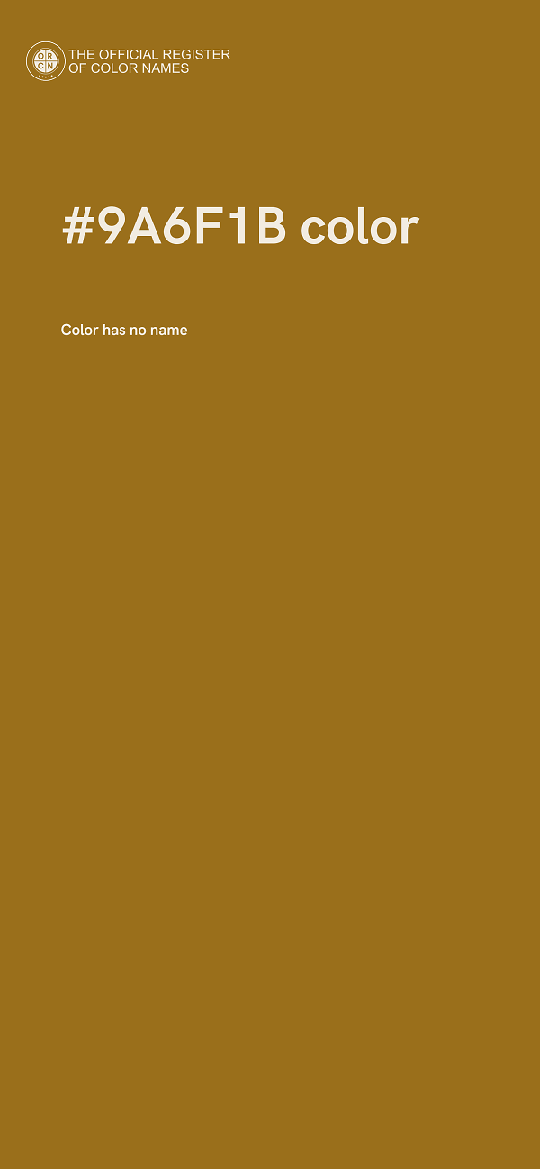 #9A6F1B color image
