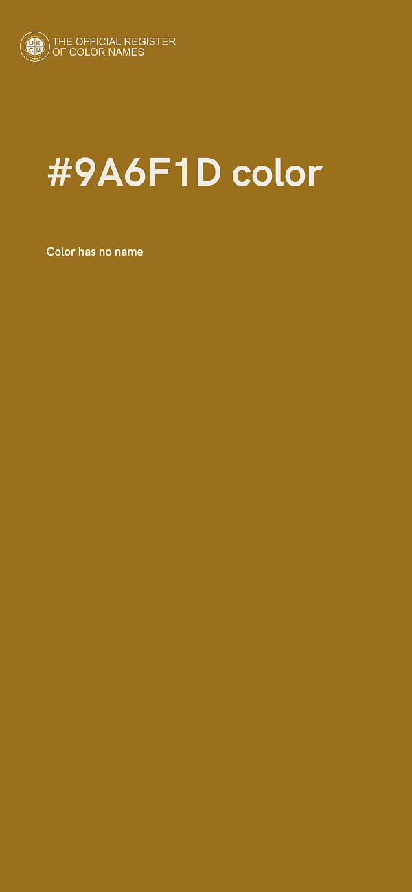 #9A6F1D color image