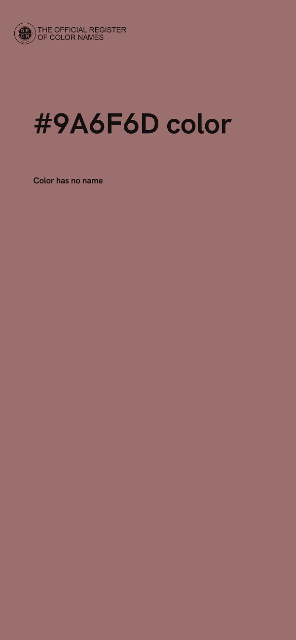 #9A6F6D color image