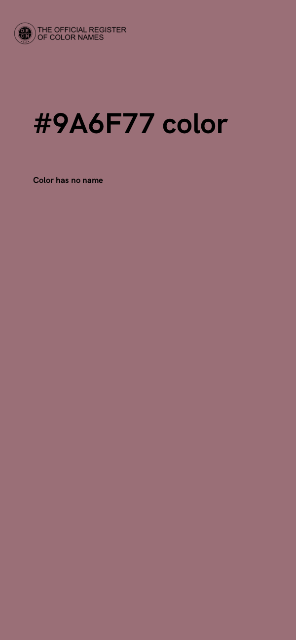 #9A6F77 color image