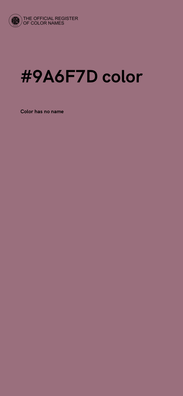 #9A6F7D color image