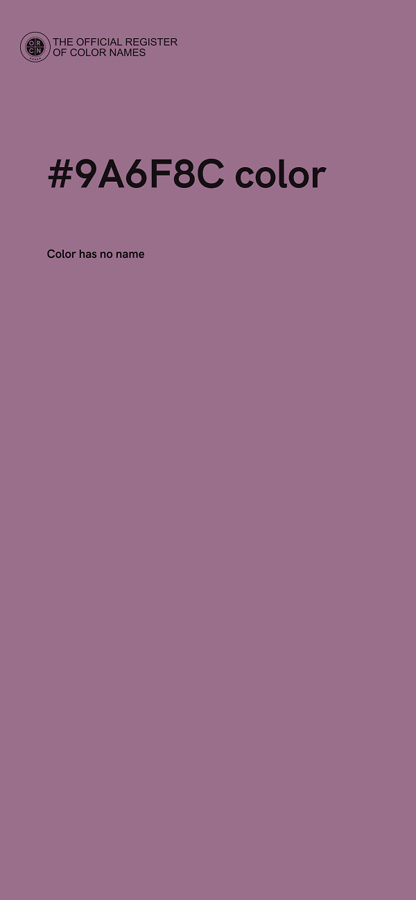 #9A6F8C color image