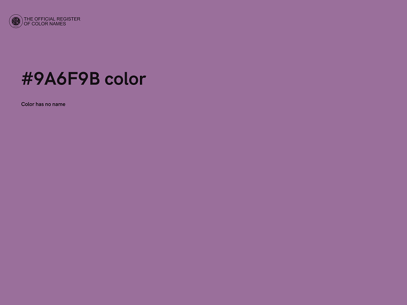 #9A6F9B color image