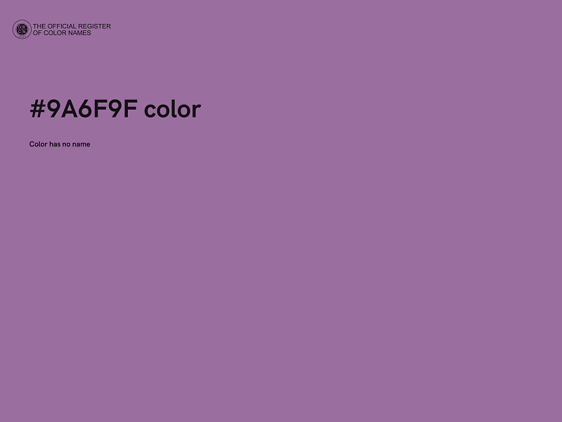 #9A6F9F color image