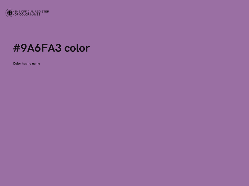 #9A6FA3 color image