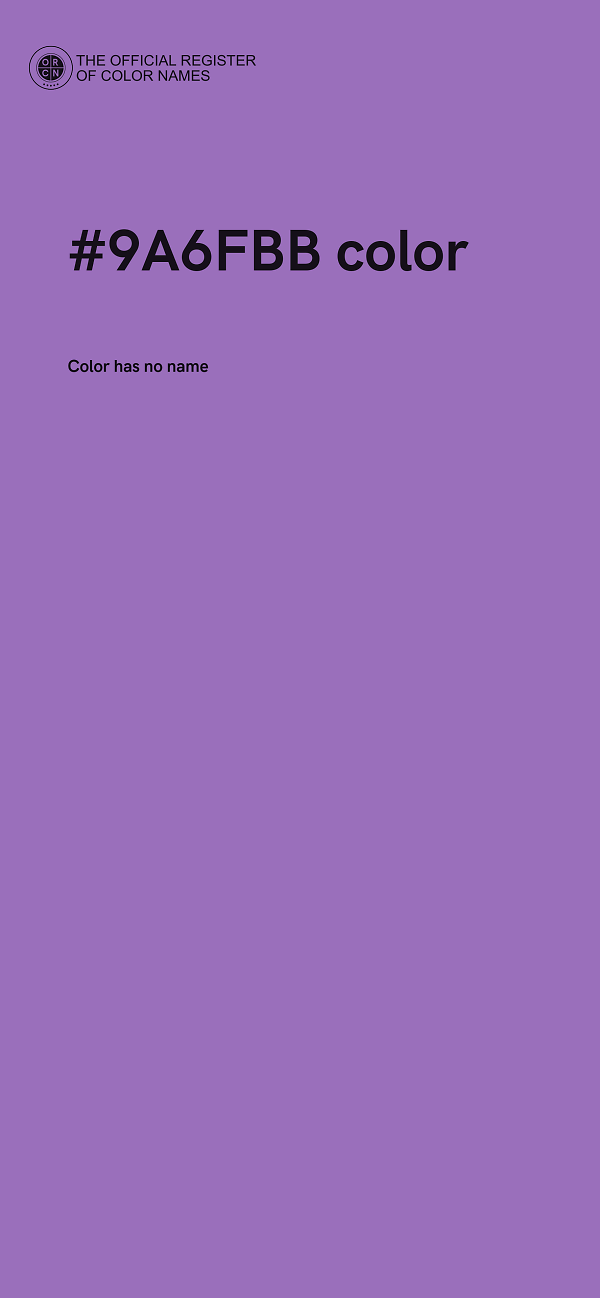 #9A6FBB color image