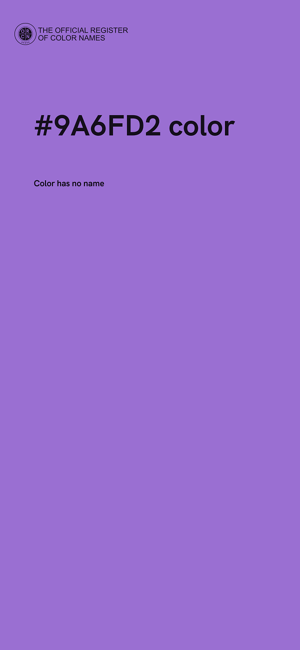 #9A6FD2 color image