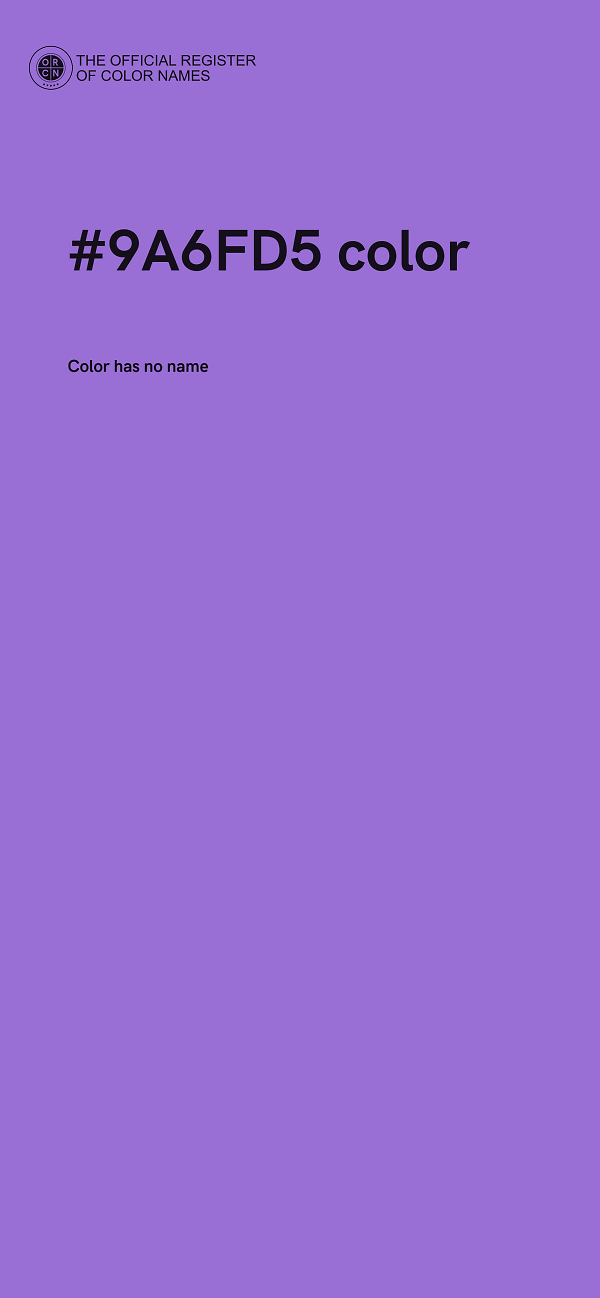 #9A6FD5 color image