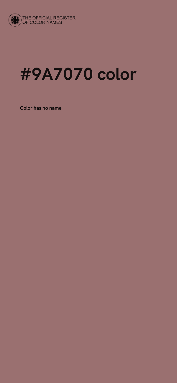 #9A7070 color image