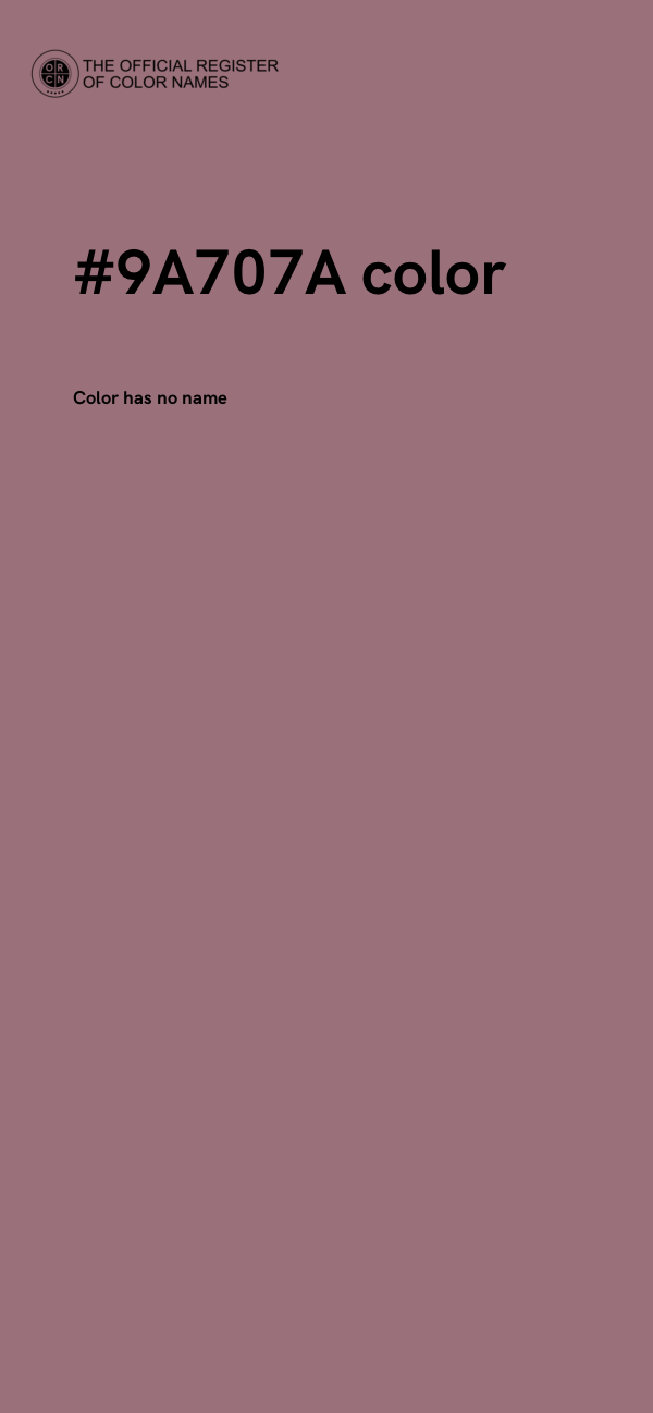#9A707A color image