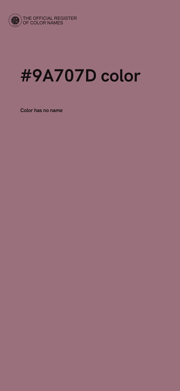 #9A707D color image