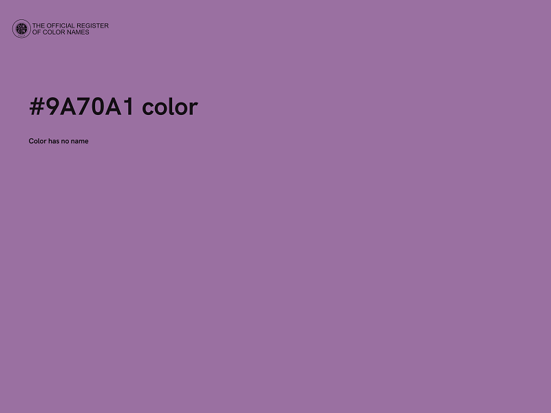 #9A70A1 color image