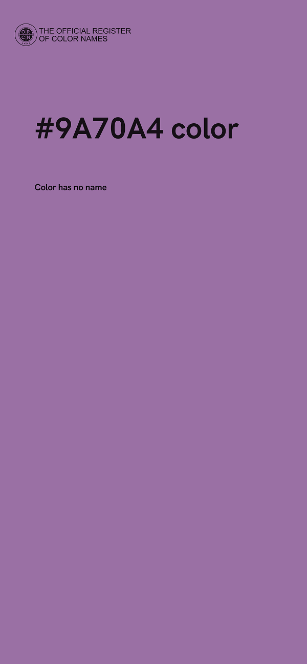 #9A70A4 color image