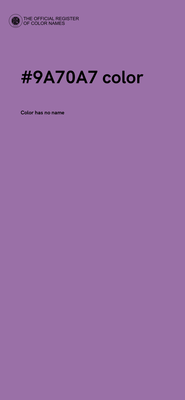 #9A70A7 color image