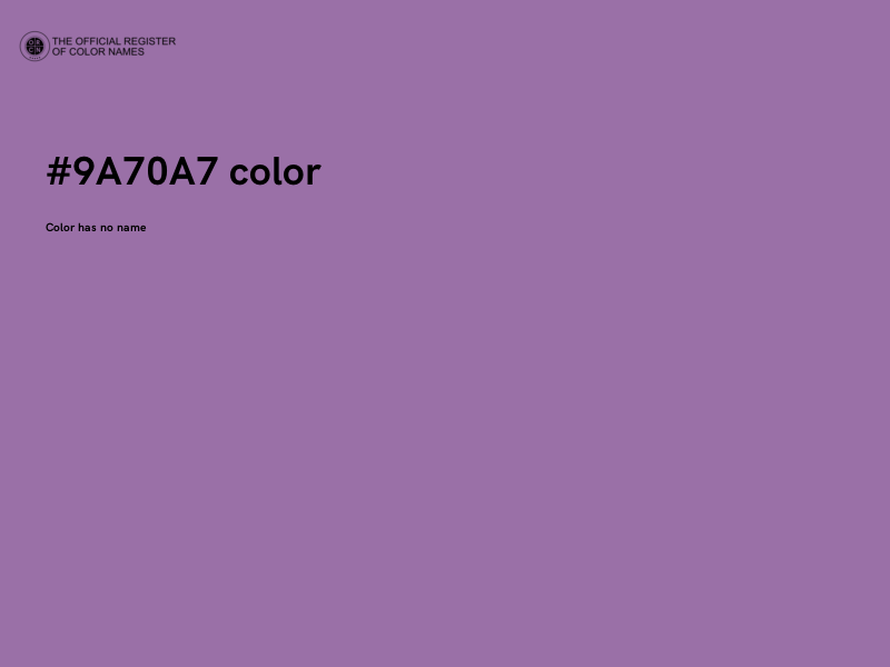 #9A70A7 color image