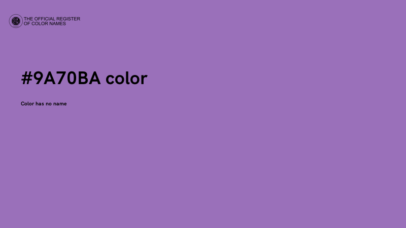 #9A70BA color image