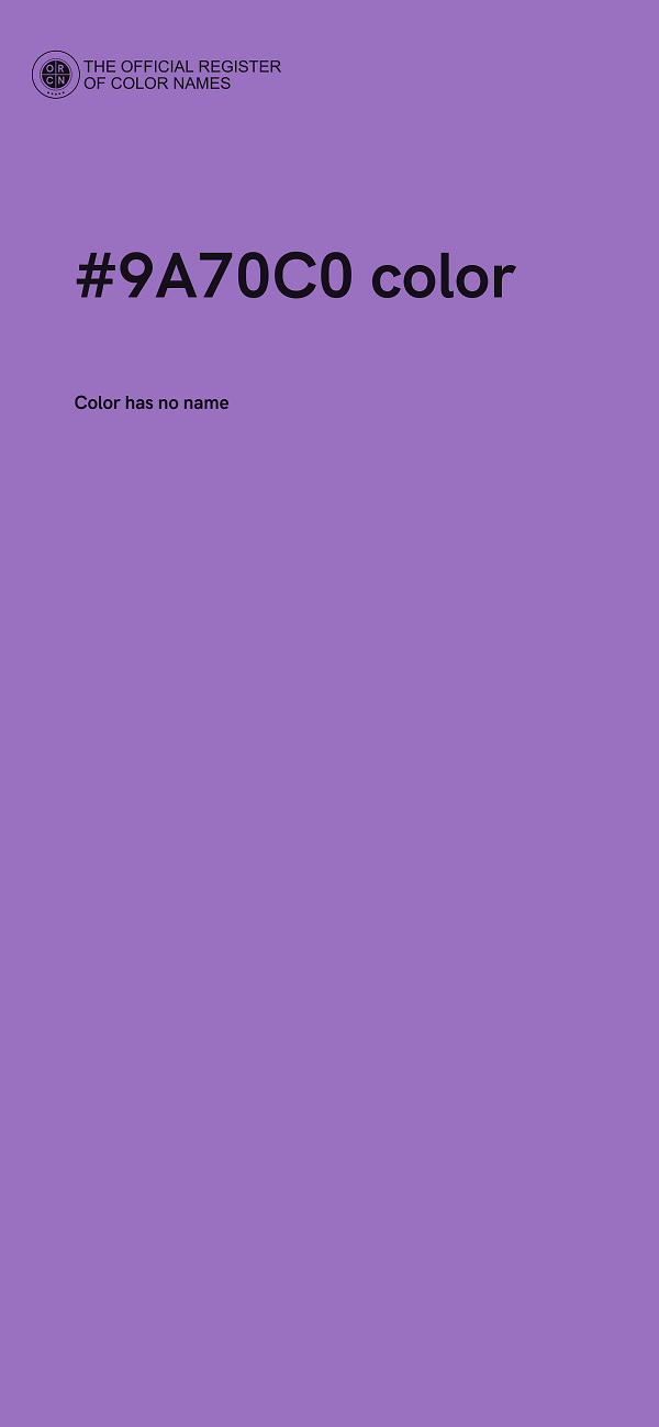 #9A70C0 color image