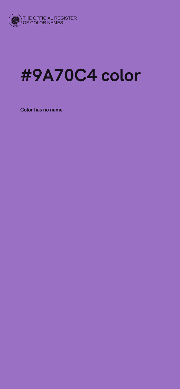 #9A70C4 color image
