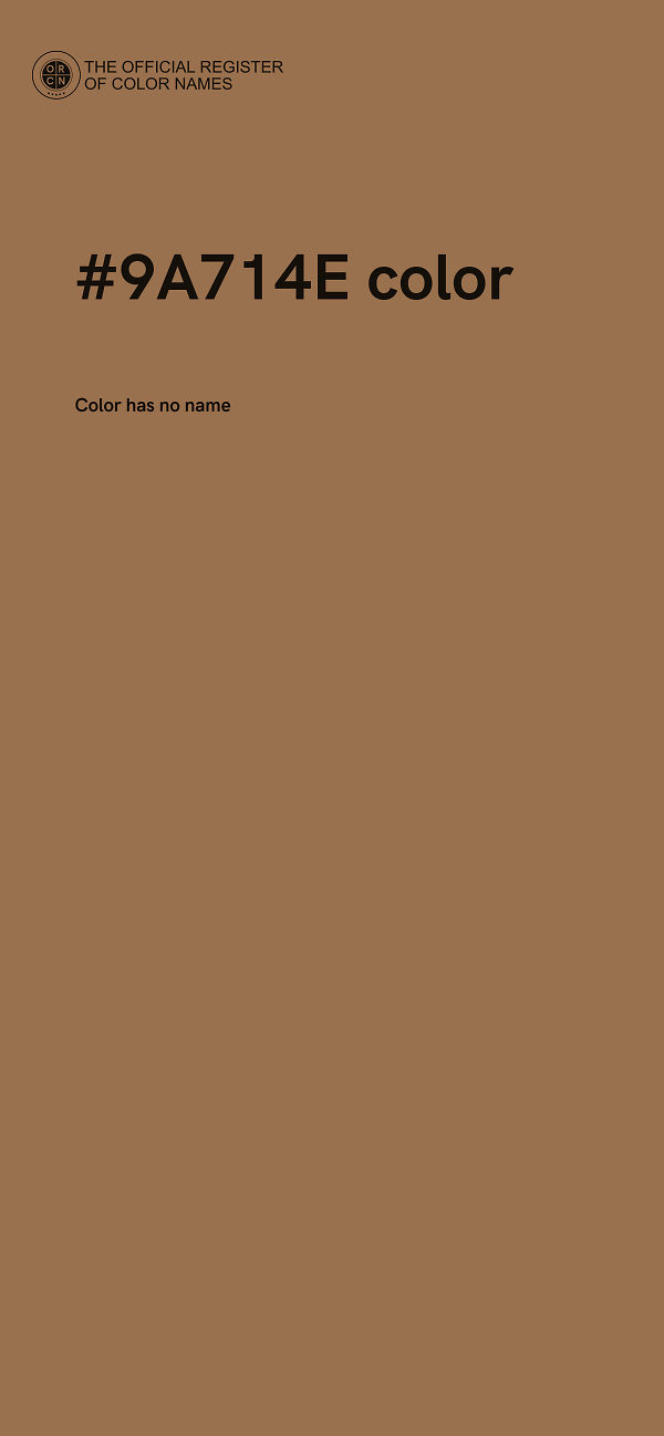 #9A714E color image