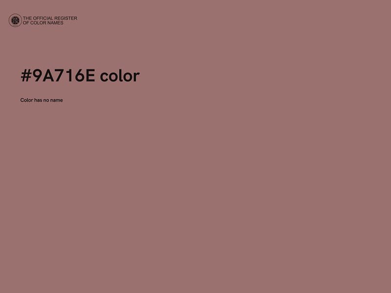 #9A716E color image