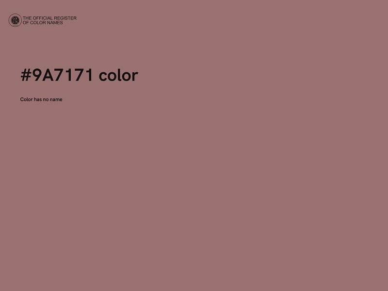 #9A7171 color image