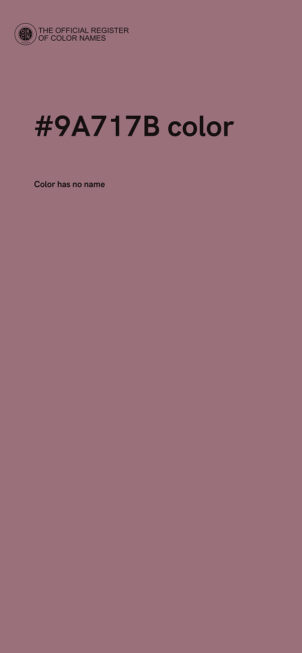 #9A717B color image