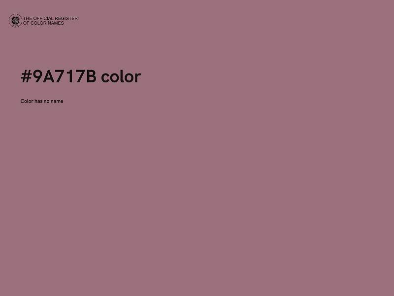 #9A717B color image