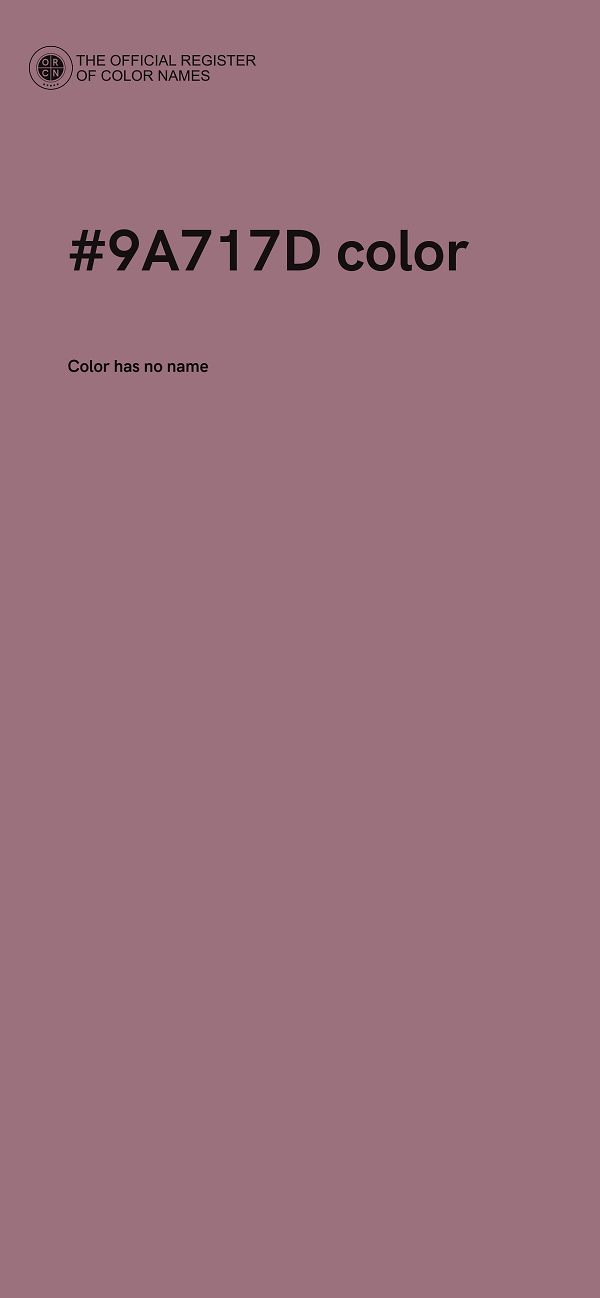 #9A717D color image