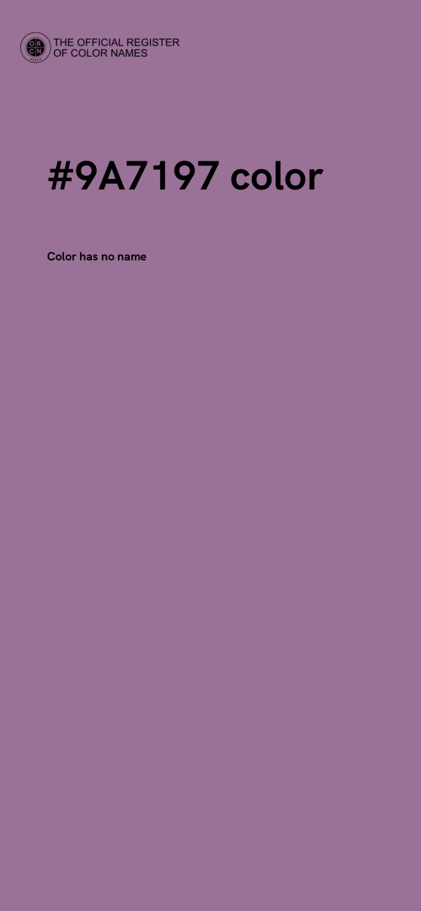 #9A7197 color image