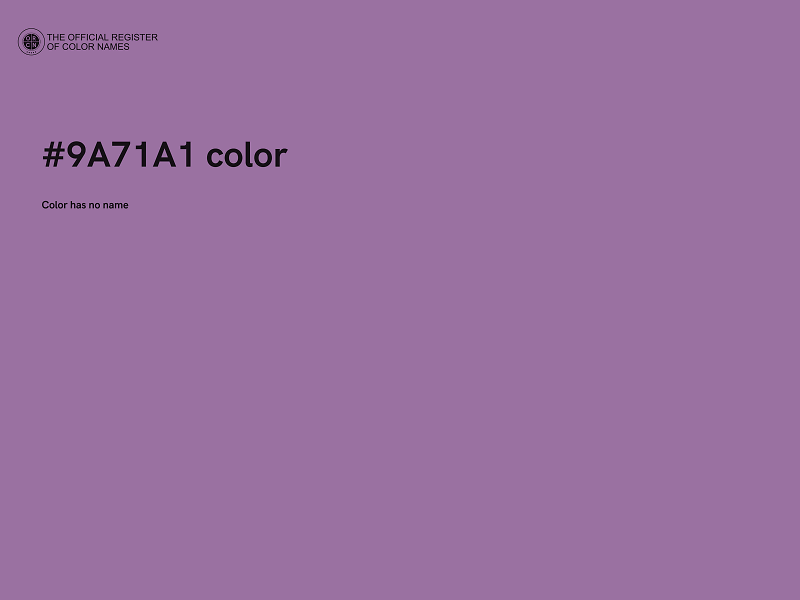 #9A71A1 color image