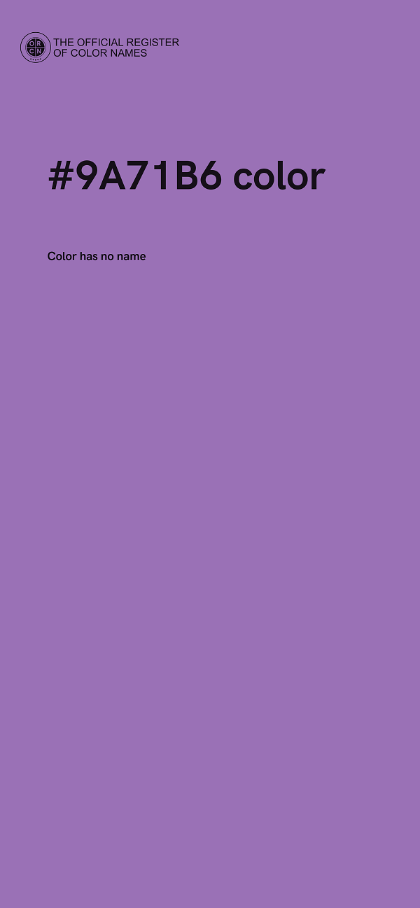 #9A71B6 color image
