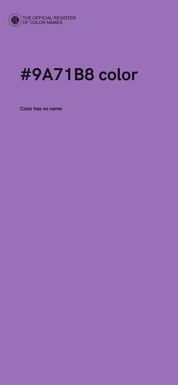 #9A71B8 color image